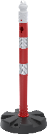 63cm Uyarı Dikmesi Yuvarlak Tabanlı 2 Reflektifli – ZT63315R2