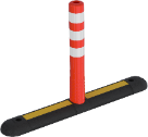 75 cm Delinatörlü PVC Şerit Ayırıcı Eko – 16075ECO