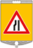 Dikdörtgen Levha Soldan Daralan Yol – ZT354