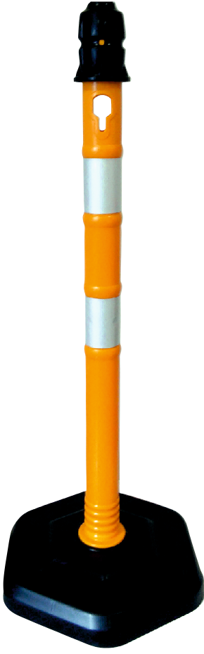 Dubalı Uyarı Dikmesi - (hxø) - 100 Cm X 63 Mm – 12409-1 DB R
