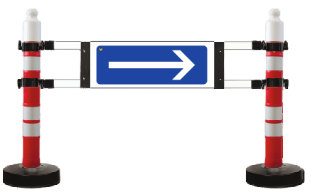 Dubalı Uyarı Levhalı Bariyer - (hxl) 120x180 Cm – 12407 DB R