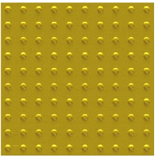 Görme Engelli Zemin İşaretleme - Ölçü: 58x58 Cm – PL 8018
