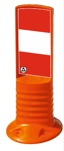 Levhalı Esnek Delinatör - (hxl)45x12 Cm/taban:(ø)200 Mm – 22068 UB R