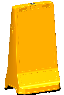 Levhalı Reklam Dubası - (hxw) 90x49 Cm – 12427 DB A