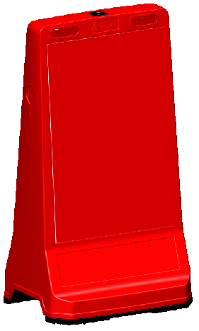 Levhalı Reklam Dubası - (hxw) 90x49 Cm – 12429 DB A