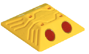 Mercekli Yol Butonu - 125x150x32 Mm – 12000 YB