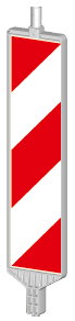 Otoyol Uyarı Levhası -(h)124cm / Levha:100x25cm – 12444 DB R