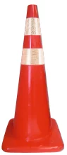 Pvc Trafik Konisi - (h) 90 Cm - Reflektif: (type İv) – 12331 TK R2