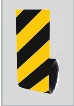 Reflektif Bant - 10 Cm X 10 M/roll - Sarı - Siyah – ETR 5122