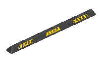 Reflektif Bantlı Araç Stoperi - (hxl) 8.5x180 Cm – 22231 UB R