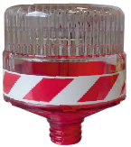 Solar Flaşörlü Ledli Lamba-(hxø)14.5cmx128mm-kırmızı Led – 11817 FL K