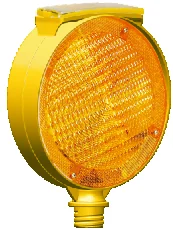 Solar Flaşörlü Ledli Lamba - (hxw) 27x22 Cm - Sarı Led – 11814 FL S