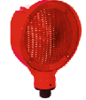 Solar Flaşörlü Ledli Lamba - (hxw) 29x22 Cm - Kırmızı Led – 11827 FL K