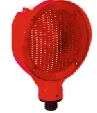Solar Flaşörlü Ledli Lamba - (hxw) 29x22 Cm - Kırmızı Led – 11827 FL K
