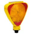 Solar Flaşörlü Ledli Lamba - (hxw) 30x24 Cm - Sarı Led – 11811 FL S