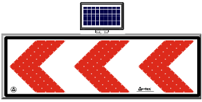 Solar Ledli Yol Bakım Levhası - (hxw) 80x150 Cm – 11750 S-LD
