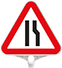 Üçgen Levha Sağdan Daralan Yol Baskılı – ZT774