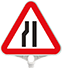 Üçgen Levha Soldan Daralan Yol Baskılı – ZT775
