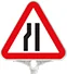 Üçgen Levha Soldan Daralan Yol Baskılı – ZT775