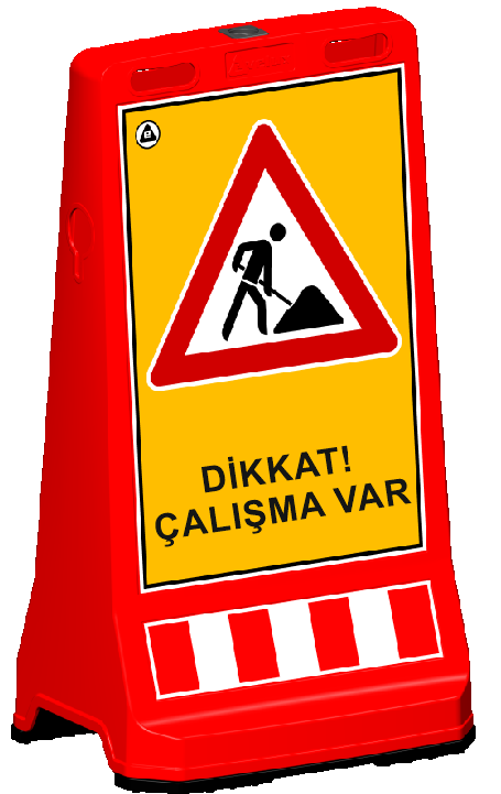 Ultra Levhalı Uyarı Dubası - (hxw) 90x49 Cm – 12423 DB R A
