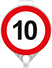Yuvarlak Levha Hız Limiti 10 – ZT547